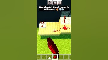 Working A.C. in Minecraft 😍💨😎#minecraft #shorts