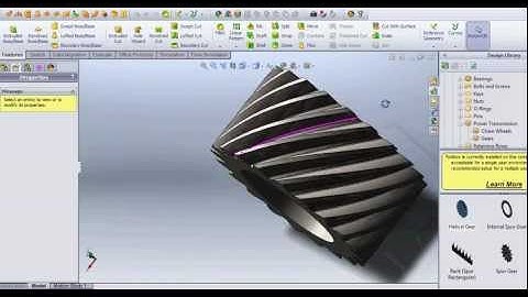 make helical gear using toolbox solidworks 2013