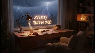 ☕ Study With Me In Rain: 28-Min Focus Flow | Deep Ambient &amp; Acoustic Sukoon