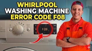 Whirlpool Washing Machine Error F08: Step-by-Step Fix #whirlpoolwashingmachine #whirlpool