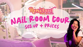 *budget friendly* nail room tour + setup (with prices) REALISTIC home nail tech in Australia