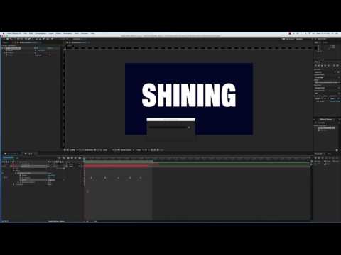 How to Create Light Shining Through Text