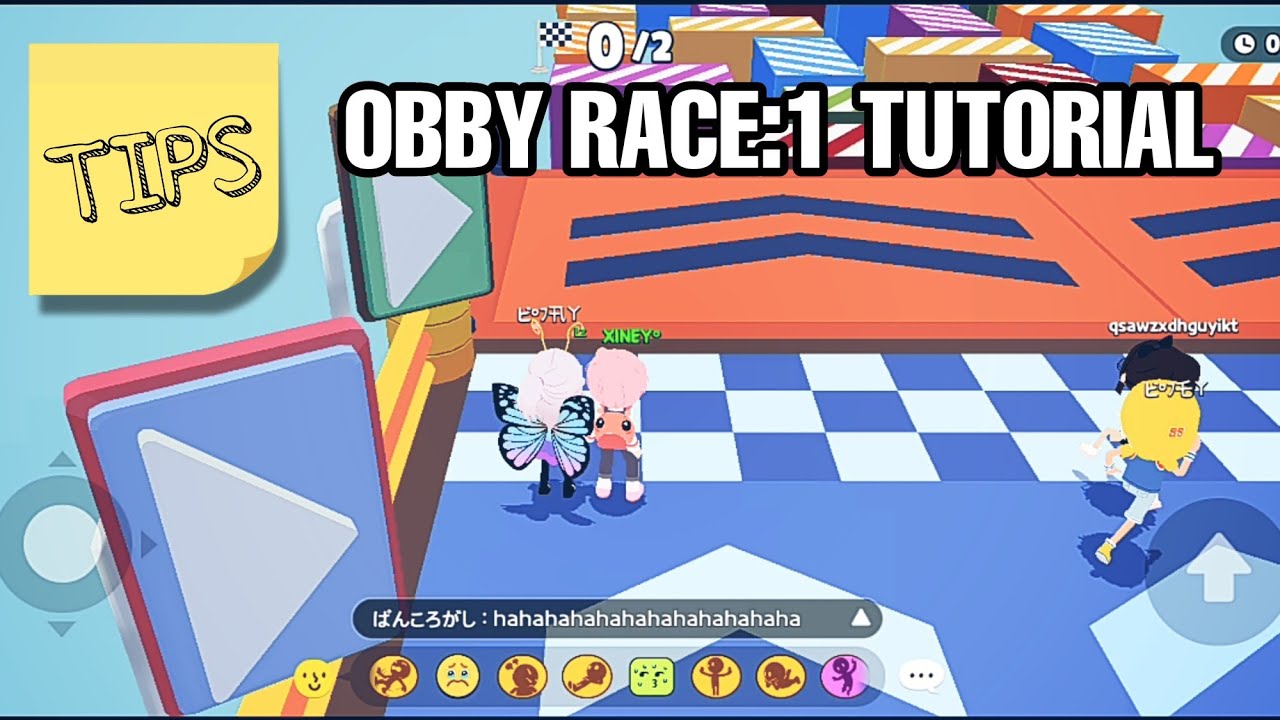 XINEY GAMING- TUTORIAL OF OBBY RACE 1 || PLAY TOGETHER