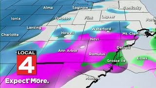 Record warmth with scattered rain showers, wind advisory in Metro Detroit