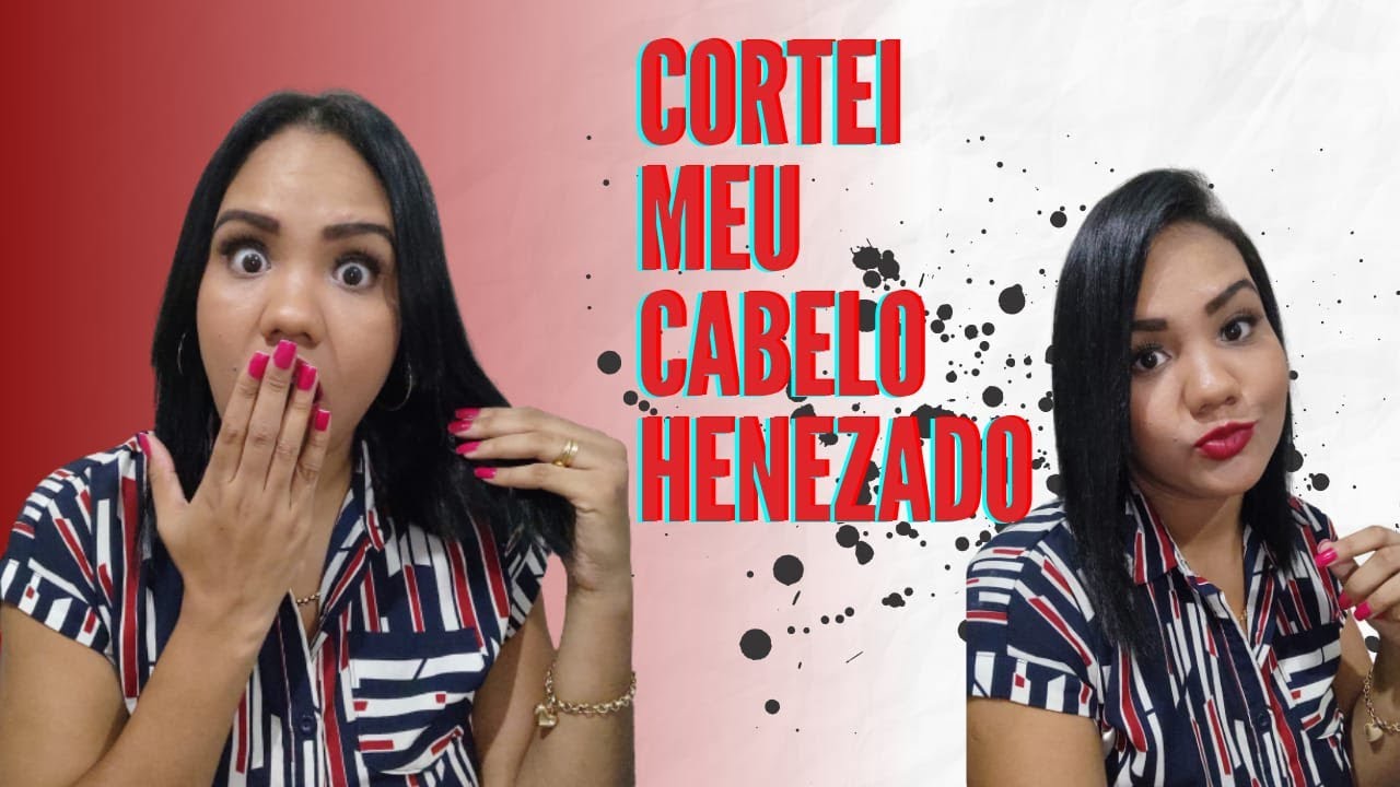 CORTEI MEU CABELO, HENÊ ESTRAGA O CABELO ? - YouTube