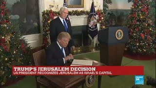 US president Trump recognizes Jerusalem as Israel’s capital