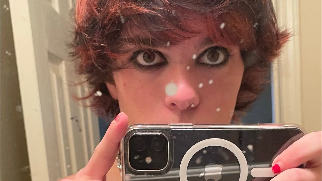 I do my makeup ASMR(emo)