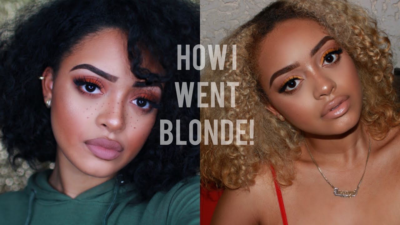 How I Bleach My Curly Hair | Lightest Ash Blonde - Youtube