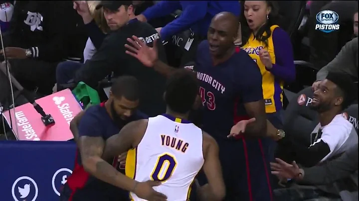 Nick Young tries to fight Anthony Tolliver