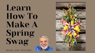 How to make a Spring Swag, Spring Swag Tutorial, Swag DIY, How to, Crafting, Home Decor,