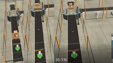 PLC Siemmen Tia Portal Với Factory IO - DEMO Ứng dụng băng tải xoay để phân sản phẩm theo chiều cao.