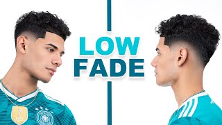 CURLY LOW FADE HAIRCUT TUTORIAL!