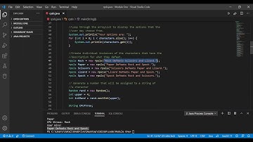 Rock Paper Scissors Lizard Spock in Java
