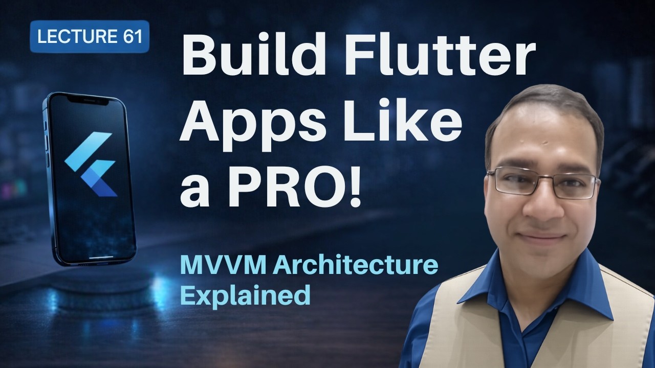 Flutter MVVM Architecture Tutorial | Model, ViewModel & API Integration ...