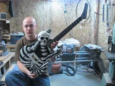 George Lynch Skull and Bones guitar custom built b...