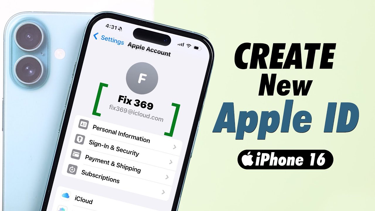 How to Create a New Apple ID on iPhone 16’s! [Step-by-Step Setup] - YouTube