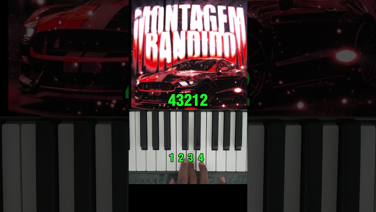 How to Play Montagem Bandido Slow Reverb Piano Tutorial 
