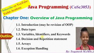 Java Part I Tutor in Amharic