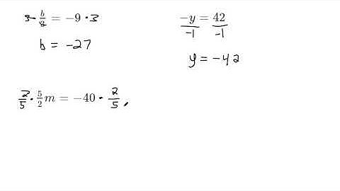 Solve Equations with Fractions Using the Multiplication Property of Equality