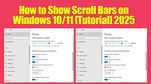 How to Show Scroll Bars on Windows 10/11 [Tutorial] 2025