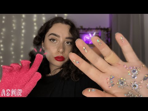 🌙 ASMR FRANÇAIS : MES MOUVEMENTS DE MAINS VONT T'ACHEVER 👐🏻✨(gants, griffe, strass…)#asmr #relax