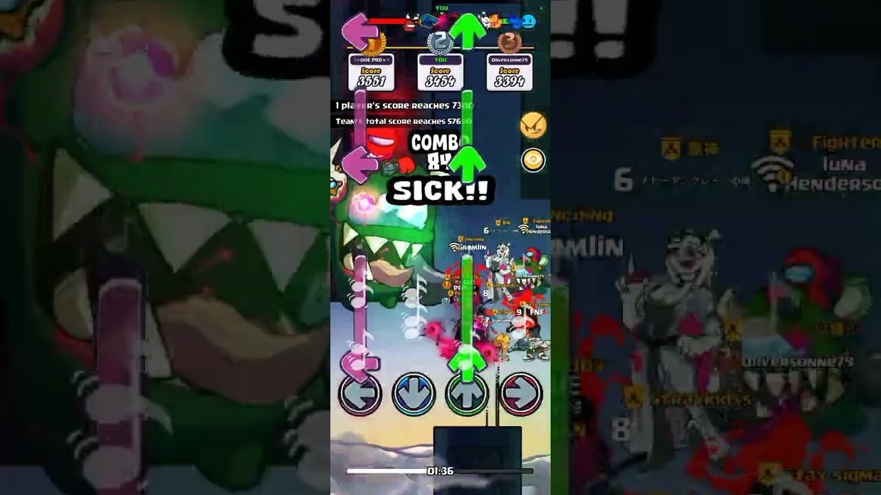 Defeating the double trouble super boss.