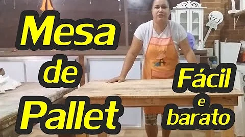Como fazer mesa de pallet para festa?