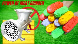 New Experiment Colorfull Supreme Cake vs MEAT GRINDER NEW VIDEO ASRM