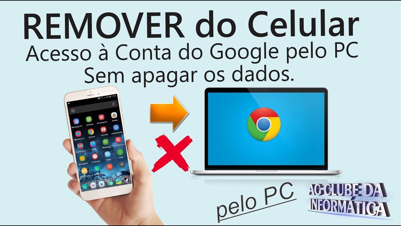 Como tirar a conta do google do celular pelo pc