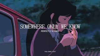 Somewhere Only We Know - Keane || slowed and reverb | L O N E L Y Resimi