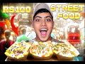 100 RUPEES STREET FOOD CHALLENGE🍑 || RJ_JATINNN