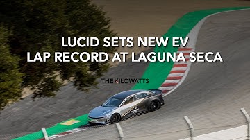 Raw Video - Lucid Air Tri-Motor Sets New EV Record at Laguna Seca - Testing on 9/17