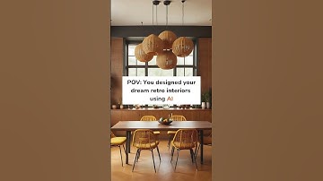 Bring your Dream Retro interior to life with Foyr Ideate AI #aiinteriordesign #aitransformation #ai