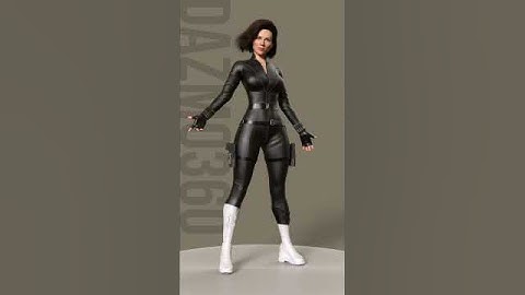 Daz3D | Scarlett Johansson | Black Widow I Natasha Outfit 360° | Daz Studio