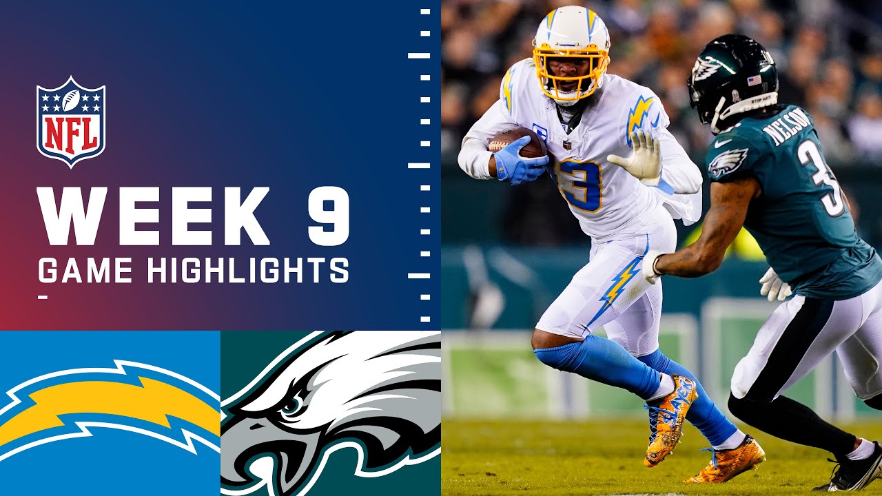 Chargers vs. Eagles Week 9 Highlights