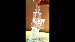 New Fab Egg Glass water pipes with birdcage perc 14mm joint