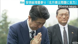 父の墓前で誓い　安倍総理が日ロ関係進展を強調(19/01/06)