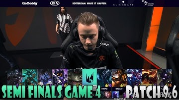 Fnatic vs Splyce - Game 4 | Semi Finals S9 LEC Spring 2019 | FNC vs SPY - Patch 9.6