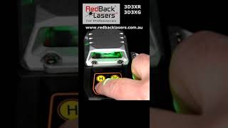 RedBack Lasers 3D3XR & 3D3XG 360 3D Ultra Bright Multiline Laser Level #shorts