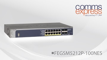 Netgear ProSafe GSM5212P 12 Port Layer 2 Gigabit Managed PoE+ Switch (Feature Highlights)