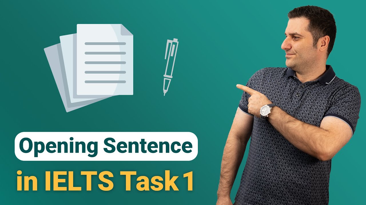 How to Write Opening Sentence in IELTS Task 1 Writing - YouTube