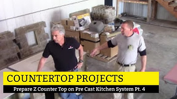Prepare Z Counter Top on Pre Cast Kitchen System Part 4