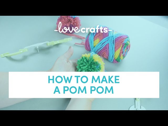 DIY Pom Pom Necklace – Kids Crafts Tutorial – Yarn Craft How-To