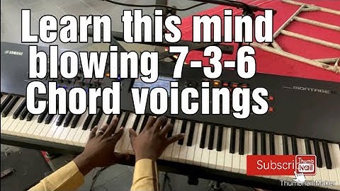 Learn 7-3-6-2-5-1 Chord voicings that is mind blowing 🔥| Piano Tutorial