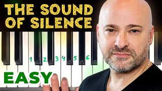 The Sound of Silence - Disturbed / Simon & Garfunkel | EASY PIANO TUTORIAL for beginners