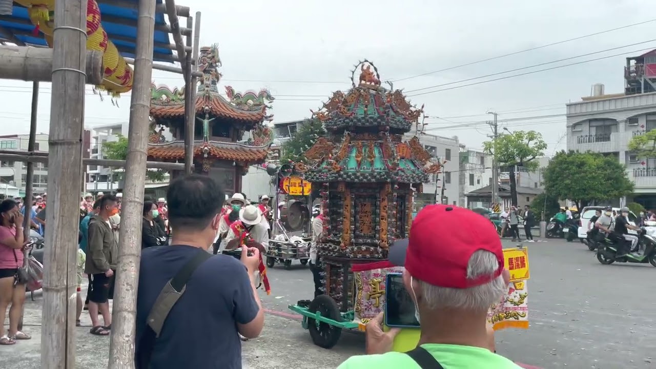 竹篙厝仁和宮慶贊灣裡文聖堂文衡聖帝暨列位尊神入火安座平安遶境-台北棟發鼓亭
