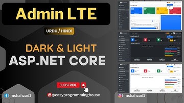 How to Integrate Admin LTE Theme / Template / Admin Dashboard in ASP.NET Core 9 in Hindi ✅🔥