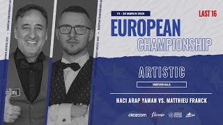 European Championship Artistic 2025 - Individual - Haci Arap Yaman Vs Mathieu Franck