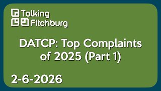 DATCP: Top Complaints of 2025 (Part 1)
