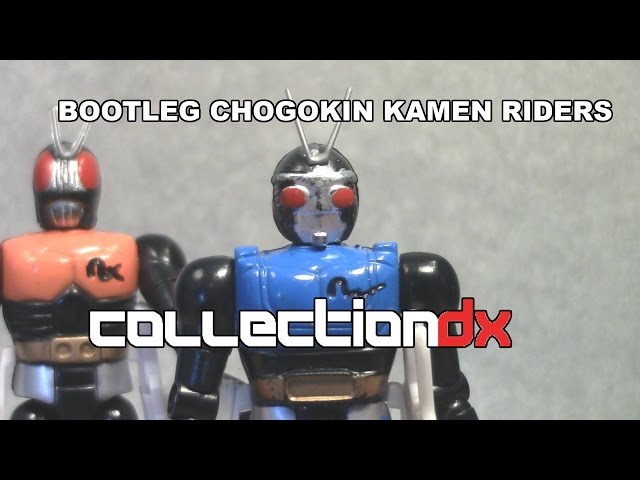Bootleg Chogokin Kamen Rider Black RX and Roborider Figures